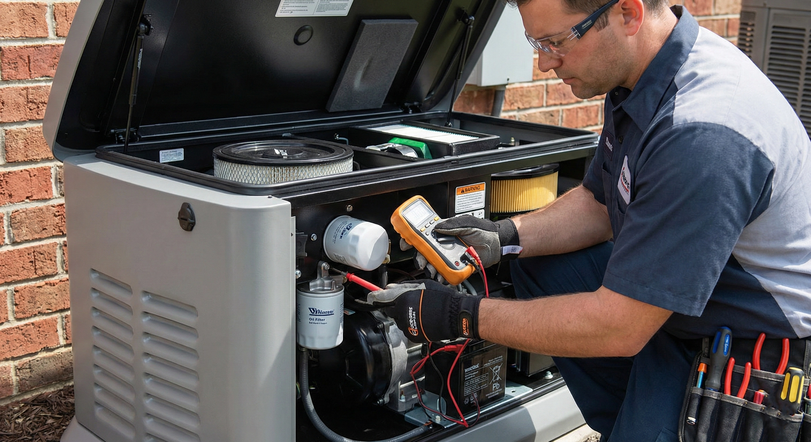 Professional generator maintenance service